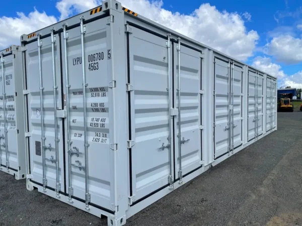 40FT High Cube Storage Shipping Container Conex w/4 Open Side Door 9.5′ Tall